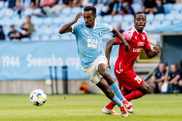250715 Taha Ali of Malmö FF during the UEFA Champions League qualifier football match between Malmö FF and FC Iberia 1999 on July 15, 2025 in Malmö Photo Christian Örnberg BILDBYRAN COP 166 CO0587 fotboll football soccer fotball uefa champions league gualifiers champions league malmö ff fc iberia bbeng bbauto  Copyright: CHRISTIANxÖRNBERG BB250715CO066