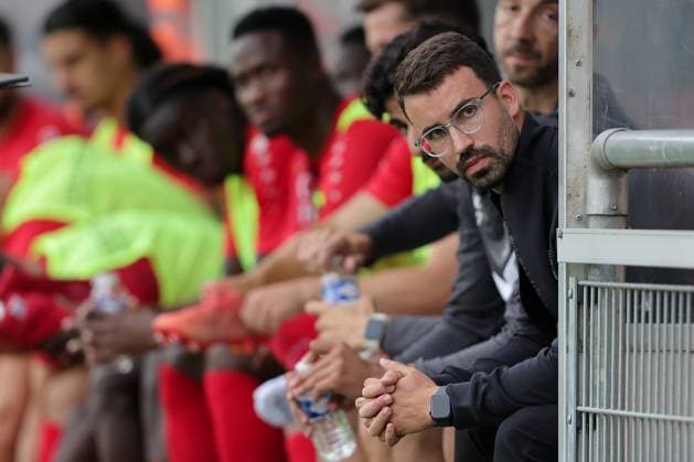 Pedro Silva Coach Differdange 15 07 2025 Football Champions League qualification, 1 round, second leg, season 2025 2026 15 07 2025 FC Differdange 03 LUX FC Drita XKX Differdange Stade Municipal de la Ville de Differdange, Differdange