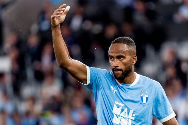 250715 Isaac Kiese Thelin of Malmö FF during the UEFA Champions League qualifier football match between Malmö FF and FC Iberia 1999 on July 15, 2025 in Malmö Photo Christian Örnberg BILDBYRAN COP 166 CO0587 fotboll football soccer fotball uefa champions league gualifiers champions league malmö ff fc iberia bbeng bbauto  Copyright: CHRISTIANxÖRNBERG BB250715CO073