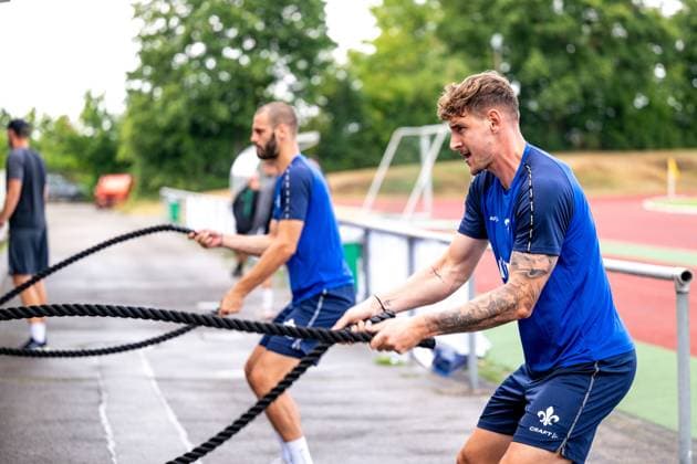 Matej Maglica SV Darmstadt 98, 06 and Aleksandar Vukotic SV Darmstadt 98, 20 at training, SV Darmstadt 98, football, 2 Bundesliga, training camp, 6 day, 15 07 2025 SV Darmstadt 98, football, 2 Bundesliga, training camp, 6 day, 15 07 2025 Bad Wörishofen Copyright: xEibner-Pressefoto FlorianxWiegandx EP_FWD