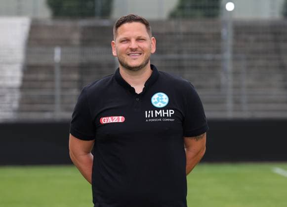 BAU 15 07 2025 Stuttgart Degerloch Football SV Stuttgarter Kickers photo session, Denis Jercic Goalkeeper Coach
