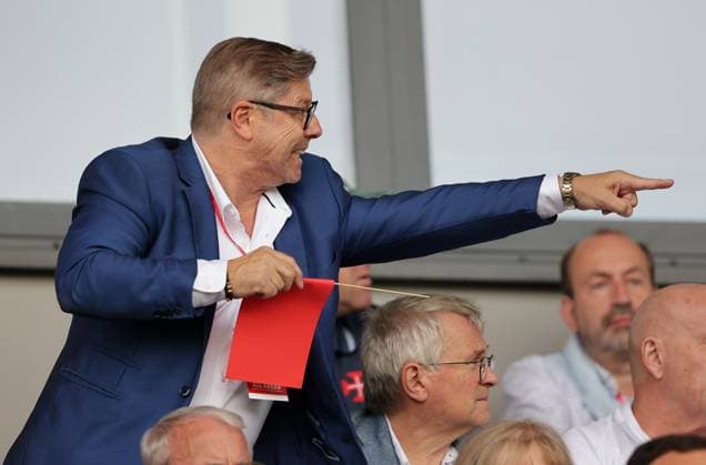 Fabrizio Bei President FC Differdange 15 07 2025 Football Champions League qualification, 1 round, second leg, 2025 season 2026 15 07 2025 FC Differdange 03 LUX FC Drita XKX Differdange Stade Municipal de la Ville de Differdange, Differdange
