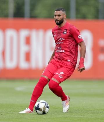 Leandro Borges Differdange 55 Crop, single image, action, full body 15 07 2025 Soccer Champions League qualification, 1 round, second leg, season 2025 2026 15 07 2025 FC Differdange 03 LUX FC Drita XKX Differdange Stade Municipal de la Ville de Differdange, Differdange