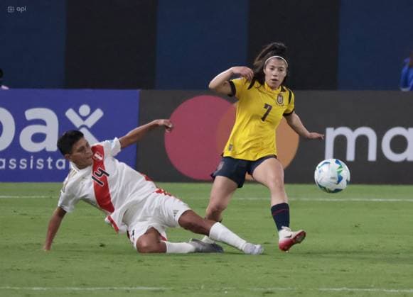 COPA AMERICA FEMENINA ECUADOR VS PERU July 15, 2025 Meeting between Ecuador VS Peru for Copa America Femenina at the Banco Guayaquil stadium QUITO PICHINCHA ECUADOR Copyright: xHENRYxLAPOx