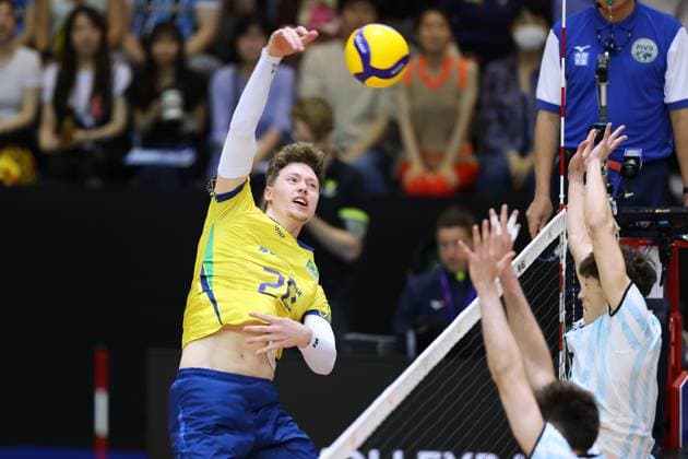 Volleyball, FIVB Nations League, Argentina - Brazil