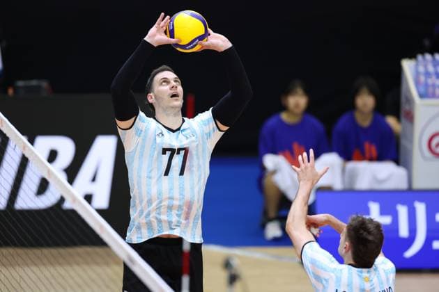Matias Giraudo (ARG), JULY 16, 2025 - Volleyball : FIVB Volleyball Nations League 2025 Men s Preliminary Round match between Argentina - Brazil at Chiba Port Arena, Chiba, Japan. Noxthirdxpartyxsales  aflo_297838783