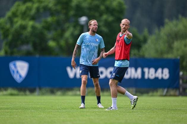 15 07 2025, Football, Season 2025 2026, 2 Bundesliga, Preparation, VfL Bochum summer training camp in Scheffau am Wilden Kaiser, Kevin Vogt VfL Bochum 1848 , Philipp Hofmann VfL Bochum 1848 xRHR PHOTO YYx Copyright: RHR-FOTOx RHR-FOTO YY