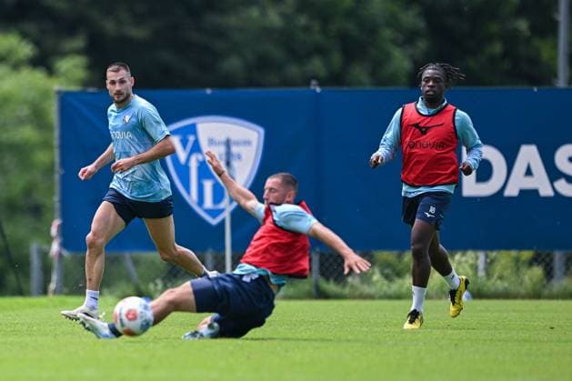 15 07 2025, Football, Season 2025 2026, 2 Bundesliga, Preparation, VfL Bochum summer training camp in Scheffau am Wilden Kaiser, Matus Bero VfL Bochum 1848 , Maximilian Wittek VfL Bochum 1848 xRHR PHOTO YYx Copyright: RHR-FOTOx RHR-FOTO YY