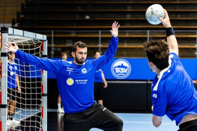 15 07 2025, GER, Handball, Men, Season 25 26, 1 Daikin Handball Bundesliga, ThSV Eisenach public training Matija Spikic ThSV Eisenach,1 99817 Eisenach Werner Assmann Halle Am Sportp Thueringen Germany