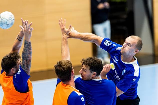 15 07 2025, GER, Handball, Men, Season 25 26, 1 Daikin Handball Bundesliga, ThSV Eisenach public training Fynn Hangstein ThSV Eisenach,10 99817 Eisenach Werner Assmann Halle Am Sportp Thueringen Germany