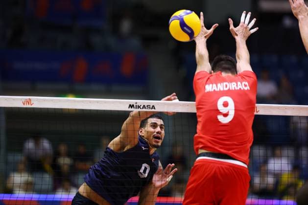 Gabriel Garcia (USA), JULY 16, 2025 - Volleyball : FIVB Volleyball Nations League 2025 Men s Preliminary Round match between Turkey - United States at Chiba Port Arena, Chiba, Japan. Noxthirdxpartyxsales  aflo_297848462