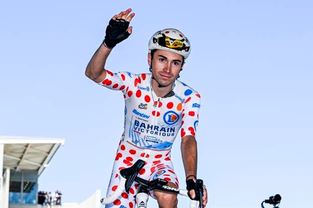 Tour de France 2025 Stage 11 TOULOUSE, FRANCE - JULY 16 : Martinez Lenny (BEL) of Bahrain - Victorius on stage before the start of the race during stage 11 of the 112th edition of Tour de France an UCI World Tour 2.UWT cycling road race stage for Men Elite of 154 km with start in Toulouse and finish in Toulouse on July 16, 2025 in Toulouse, France, 16 07 2025 ( Motordriver Kenny Verfaillie - Toulouse France  Copyright: xJanxDexMeuleneirx