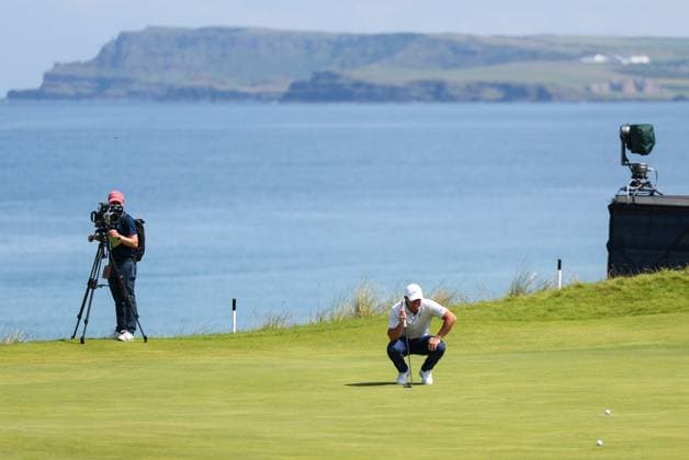 The 153rd Open Championship, Royal Portrush Golf Club, Co. Antrim 16 7 2025 Rory McIlroy on the 5th green Rory McIlroy on the 5th green 16 7 2025  Copyright: x INPHO BenxBradyx BB2_5022