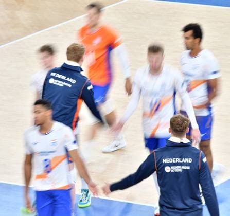 Ljubljana, Slovenia, 16th July 2024: Team Netherlands during the IVNL Volleyball Nations League, Week 3 match, between Ukraine and Netherlands at Arena Stozice, Ljubljana, Slovenia. (Natasa Kupljenik SPP) Copyright: xNatasaxKupljenikx xSPPx SPP_1015270