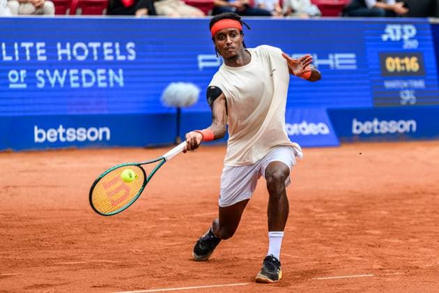 250716 Mikael Ymer of Sweden during day 4 of the Nordea Open on July 16, 2025 in Bastad Photo Mathilda Schuler BILDBYRAN kod MA MA0847 tennis atp 250 nordea open bbeng sweden sverige  Copyright: MATHILDAxSCHULER BB250716MA002