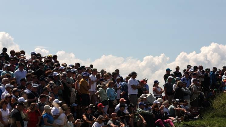 The 153rd Open Championship, Royal Portrush Golf Club, Co. Antrim 16 7 2025 A view of spectators A view of spectators 16 7 2025  Copyright: x INPHO BenxBradyx BB2_5598_2