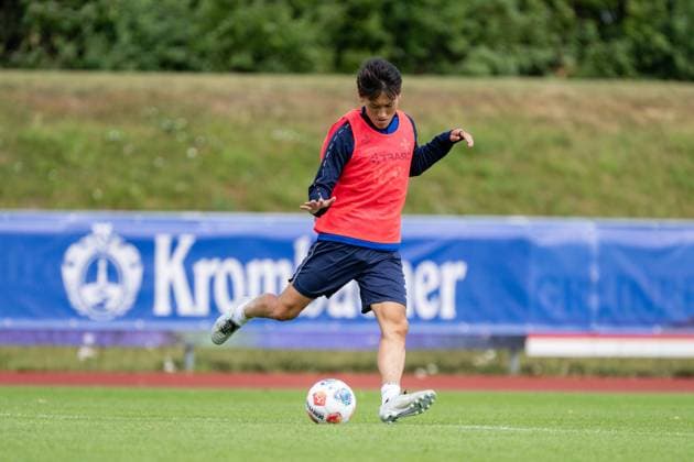 Hiroki Akiyama SV Darmstadt 98 on the ball, SV Darmstadt 98, football, 2 Bundesliga, training camp, 7 day, 16 07 2025 SV Darmstadt 98, football, 2 Bundesliga, training camp, 7 day, 16 07 2025 Bad Wörishofen Copyright: xEibner-Pressefoto FlorianxWiegandx EP_FWD