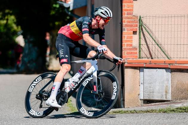 Tour de France 2025 Stage 11 TOULOUSE, FRANCE - JULY 16 : Wellens Tim (BEL) of UAE Team Emirates in action pictured during stage 11 of the 112th edition of Tour de France an UCI World Tour 2.UWT cycling road race stage for Men Elite of 154 km with start in Toulouse and finish in Toulouse on July 16, 2025 in Toulouse, France, 16 07 2025 ( Motordriver Kenny Verfaillie - Toulouse France  Copyright: xLucaxBettinix