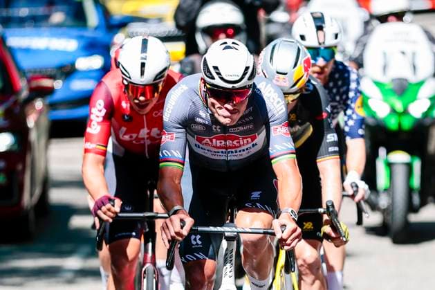Tour de France 2025 Stage 11 TOULOUSE, FRANCE - JULY 16 : Van Der Poel Mathieu (NED) of Alpecin - Deceuninck in action pictured during stage 11 of the 112th edition of Tour de France an UCI World Tour 2.UWT cycling road race stage for Men Elite of 154 km with start in Toulouse and finish in Toulouse on July 16, 2025 in Toulouse, France, 16 07 2025 ( Motordriver Kenny Verfaillie - Toulouse France  Copyright: xLucaxBettinix