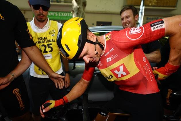 Tour de France 2025 Stage 11 TOULOUSE, FRANCE - JULY 16 : Abrahamsen Jonas (NOR) of Uno-X Mobility celebrating his victory pictured during stage 11 of the 112th edition of Tour de France an UCI World Tour 2.UWT cycling road race stage for Men Elite of 154 km with start in Toulouse and finish in Toulouse on July 16, 2025 in Toulouse, France, 16 07 2025 ( Motordriver Kenny Verfaillie - Toulouse France  Copyright: xTimxVanxWichelenx
