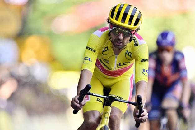 Irish Ben Healy of EF Education-EasyPost crosses the finish line of stage 11 of the 2025 Tour de France cycling, from and to Toulouse (154km), on Wednesday 16 July 2025 in France. The 112th edition of the Tour de France starts on Saturday 5 July in Lille, France, and will finish in Paris, France on the 27th of July. DIRKxWAEM  x129380678x