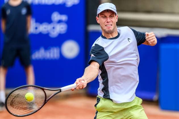 250716 Filip Misolic of Austria during day 4 of the Nordea Open on July 16, 2025 in Bastad Photo Mathilda Schuler BILDBYRAN kod MA MA0847 tennis atp 250 nordea open bbeng  Copyright: MATHILDAxSCHULER BB250716MA020