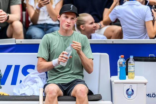 250716 Elmer Moller of Denmark during day 4 of the Nordea Open on July 16, 2025 in Bastad Photo Mathilda Schuler BILDBYRAN kod MA MA0847 tennis atp 250 nordea open bbeng  Copyright: MATHILDAxSCHULER BB250716MA022