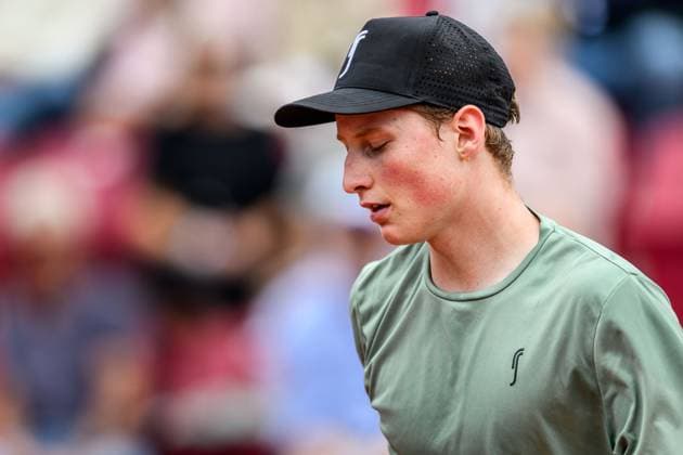 250716 Elmer Moller of Denmark looks dejected during day 4 of the Nordea Open on July 16, 2025 in Bastad Photo Mathilda Schuler BILDBYRAN kod MA MA0847 tennis atp 250 nordea open bbeng depp  Copyright: MATHILDAxSCHULER BB250716MA024