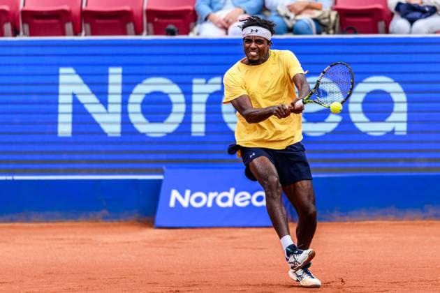 250716 Elias Ymer of Sweden during day 4 of the Nordea Open on July 16, 2025 in Bastad Photo Mathilda Schuler BILDBYRAN kod MA MA0847 tennis atp 250 nordea open bbeng  Copyright: MATHILDAxSCHULER BB250716MA036