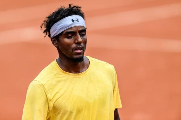 250716 Elias Ymer of Sweden looks dejected during day 4 of the Nordea Open on July 16, 2025 in Bastad Photo Mathilda Schuler BILDBYRAN kod MA MA0847 tennis atp 250 nordea open bbeng depp  Copyright: MATHILDAxSCHULER BB250716MA038