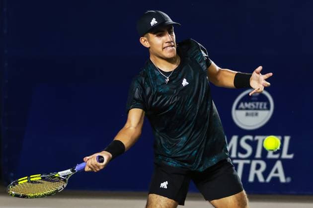 LOS CABOS TENNIS OPEN 2025 LOS CABOS TENNIS OPEN 2025 MCCABE VS ALVAREZ 15072025 LOS CABOS, BAJA CALIFORNIA, MEXICO Photo of James McCabe of Australia, during Los Cabos Tennis Open 2025 held at the Mextenis Stadium of the Cabo Sports Complex of Los Cabos, Baja California, Mexico Photo of James McCabe of Australia, during Los Cabos Tennis Open 2025 held at the Mextenis Stadium of the Cabo Sports Complex of Los Cabos, Baja California, Mexico PHOTO BY IMAGENSHOP AGENCIA DE FOTOGRAFIA LOS CABOS BAJA CALIFORNIA MEXICO Copyright: xIMAGENSHOPxAGENCIAxFOTOGRAFICAx