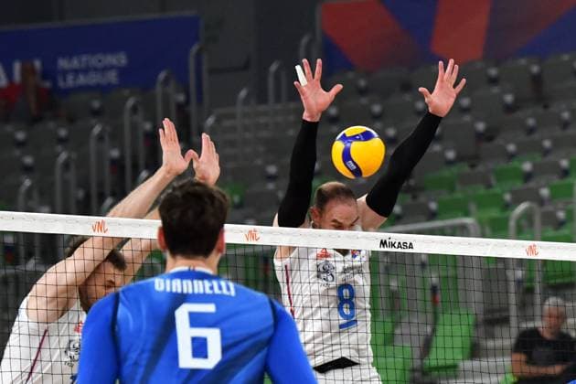 Volleyball, Nations League, Serbia - Italy