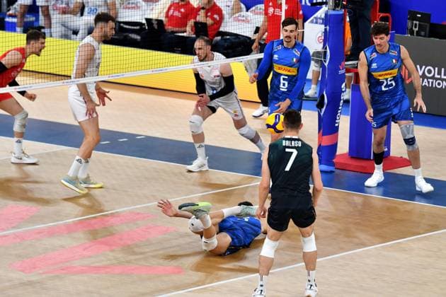 Ljubljana, Slovenia, 16th July 2024: The IVNL Volleyball Nations League, Week 3 match, between Serbia and Italy at Arena Stozice, Ljubljana, Slovenia. (Natasa Kupljenik SPP) Copyright: xNatasaxKupljenikx xSPPx SPP_1015513