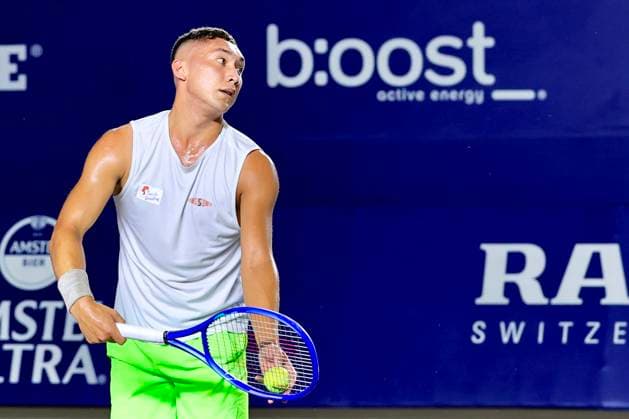 LOS CABOS TENNIS OPEN 2025 LOS CABOS TENNIS OPEN 2025 MCCABE VS ALVAREZ 15072025 LOS CABOS, BAJA CALIFORNIA, MEXICO Photo of Luis Carlos Alvarez of Mexico, during Los Cabos Tennis Open 2025 held at the Mextenis Stadium of the Cabo Sports Complex of Los Cabos, Baja California, Mexico Photo of Luis Carlos Alvarez of Mexico, during Los Cabos Tennis Open 2025 held at the Mextenis Stadium of the Cabo Sports Complex of Los Cabos, Baja California, Mexico PHOTO BY IMAGENSHOP AGENCIA DE FOTOGRAFIA LOS CABOS BAJA CALIFORNIA MEXICO Copyright: xIMAGENSHOPxAGENCIAxFOTOGRAFICAx