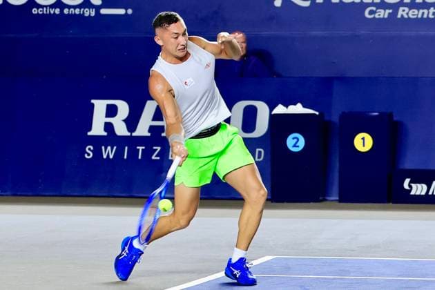 LOS CABOS TENNIS OPEN 2025 LOS CABOS TENNIS OPEN 2025 MCCABE VS ALVAREZ 15072025 LOS CABOS, BAJA CALIFORNIA, MEXICO Photo of Luis Carlos Alvarez of Mexico, during Los Cabos Tennis Open 2025 held at the Mextenis Stadium of the Cabo Sports Complex of Los Cabos, Baja California, Mexico Photo of Luis Carlos Alvarez of Mexico, during Los Cabos Tennis Open 2025 held at the Mextenis Stadium of the Cabo Sports Complex of Los Cabos, Baja California, Mexico PHOTO BY IMAGENSHOP AGENCIA FOTOGRAFICA LOS CABOS BAJA CALIFORNIA MEXICO Copyright: xIMAGENSHOPxAGENCIAxFOTOGRAFICAx
