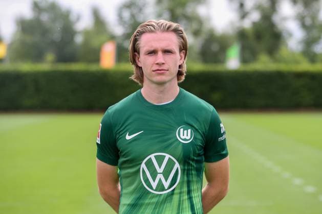 VfL Wolfsburg Photo appointment Wolfsburg, 16 07 2025, Patrick Wimmer VfL Wolfsburg, 1 Bundesliga, Portrait appointment 2025 2026 Wolfsburg