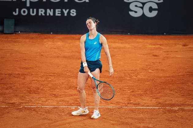 Tennis Women MSC Hamburg Ladies Open WTA 250 Lois Boisson FRA vs Tamara Korpatsch GER 16 07 2025 Lois Boisson upsets Hamburg Tennisstadion am Rothenbaum Hamburg Germany
