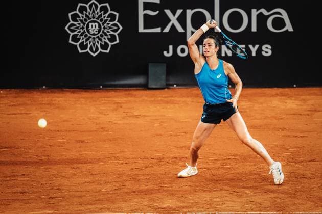 Tennis Women MSC Hamburg Ladies Open WTA 250 Lois Boisson FRA vs Tamara Korpatsch GER 16 07 2025 Lois Boisson plays a forehand Hamburg Tennisstadion am Rothenbaum Hamburg Germany