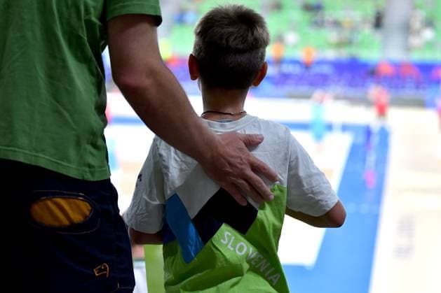 Ljubljana, Slovenia, 16th July 2024: Team Slovenia fans during the IVNL Volleyball Nations League, Week 3 match, between Canada and Slovenia at Arena Stozice, Ljubljana, Slovenia. (Natasa Kupljenik SPP) Copyright: xNatasaxKupljenikx xSPPx SPP_1015850