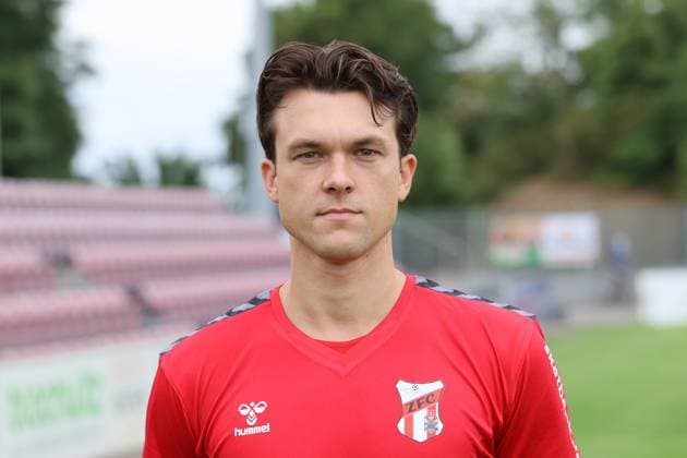 Sport Men Football Soccer Season 2025 26 16 07 2025 Bluechip Arena Meuselwitz ZFC Meuselwitz Team Photo Portrait Luca Bürger Meuselwitz Thueringen Germany