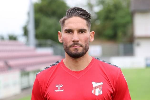 Sport Men Football Soccer Season 2025 26 16 07 2025 Bluechip Arena Meuselwitz ZFC Meuselwitz Team Photo Portrait Andy Trübenbach Meuselwitz Thueringen Germany