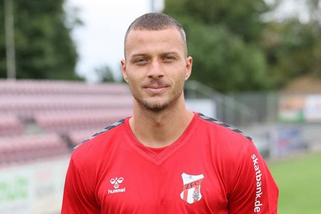 Sport Men Football Soccer Season 2025 26 16 07 2025 Bluechip Arena Meuselwitz ZFC Meuselwitz Team Photo Portrait Cemal Kaymaz Meuselwitz Thueringen Germany