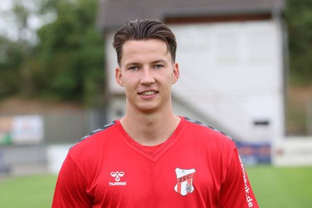 Sport Men Football Soccer Season 2025 26 16 07 2025 Bluechip Arena Meuselwitz ZFC Meuselwitz Team Photo Portrait Eric Stiller Meuselwitz Thueringen Germany