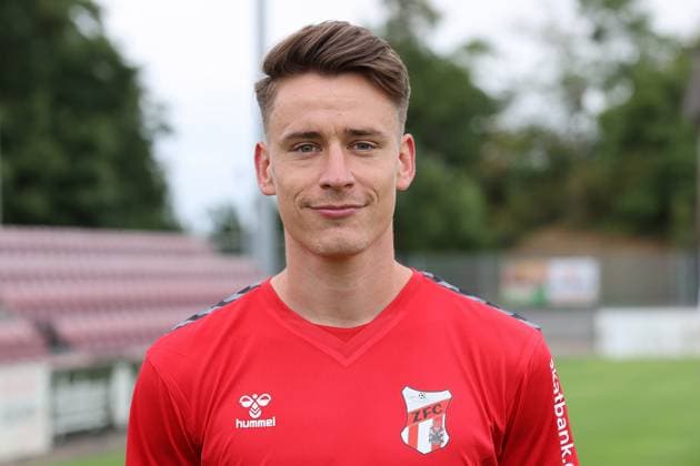 Sport Men Soccer Soccer Season 2025 26 16 07 2025 Bluechip Arena Meuselwitz ZFC Meuselwitz Team Photo Portrait Florian Hansch Meuselwitz Thueringen Germany