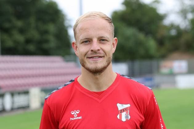 Sport Men Football Soccer Season 2025 26 16 07 2025 Bluechip Arena Meuselwitz ZFC Meuselwitz Team Photo Portrait David Pfeil Meuselwitz Thueringen Germany