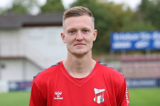 Sport Men Football Soccer Season 2025 26 16 07 2025 Bluechip Arena Meuselwitz ZFC Meuselwitz Team Photo Portrait Hendrik Wurr Meuselwitz Thueringen Germany