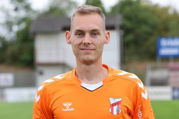 Sport Men Soccer Soccer Season 2025 26 16 07 2025 Bluechip Arena Meuselwitz ZFC Meuselwitz Team photo Goalkeeper Lukas Sedlak Meuselwitz Thueringen Germany