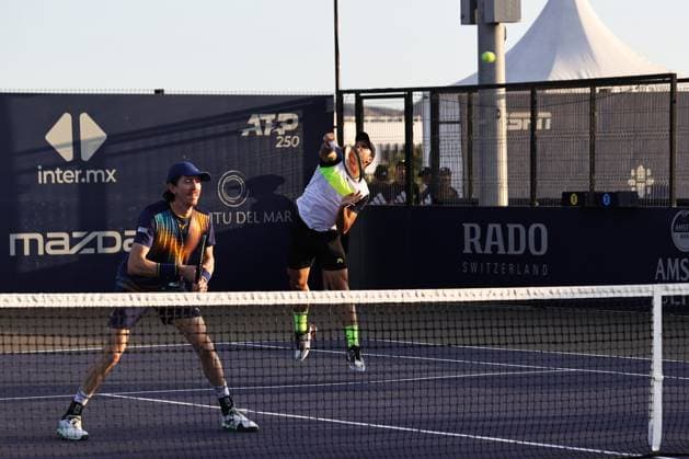 LOS CABOS TENNIS OPEN 2025 LOS CABOS TENNIS OPEN 2025 ROMBOLI SMITH VS TRACY CASH 16072025 LOS CABOS, BAJA CALIFORNIA, MEXICO Photo of Fernando Romboli of Brazil and John Patrick Smith of Australia, during doubles game of Los Cabos Tennis Open 2025 held at the Court 2 of the Cabo Sports Complex of Los Cabos, Baja California, Mexico Photo of Fernando Romboli of Brazil and John Patrick Smith of Australia, during doubles game of Los Cabos Tennis Open 2025 held at the Court 2 of the Cabo Sports Complex of Los Cabos, Baja California, Mexico PHOTO BY IMAGENSHOP AGENCIA FOTOGRAFICA LOS CABOS BAJA CALIFORNIA MEXICO Copyright: xIMAGENSHOPxAGENCIAxFOTOGRAFICAx