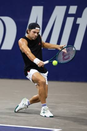 LOS CABOS TENNIS OPEN 2025 LOS CABOS TENNIS OPEN 2025 ALVAREZ VS KOVACEVIC 16072025 LOS CABOS, BAJA CALIFORNIA, MEXICO Photo of Aleksandar Kovacevic of the USA during singles game of Los Cabos Tennis Open 2025 held at the Grand Stand of the Cabo Sports Complex of Los Cabos, Baja California, Mexico Photo Aleksandar Kovacevic of the USA during singles game of Los Cabos Tennis Open 2025 held at the Grand Stand 1 of the Cabo Sports Complex of Los Cabos, Baja California, Mexico PHOTO BY IMAGENSHOP AGENCIA FOTOGRAFICA LOS CABOS BAJA CALIFORNIA MEXICO Copyright: xIMAGENSHOPxAGENCIAxFOTOGRAFICAx
