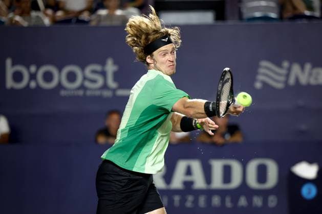 LOS CABOS TENNIS TENNIS OPEN 2025 LOS CABOS TENNIS OPEN 2025 RUBLEV VS HERNANDEZ 16072025 LOS CABOS, BAJA CALIFORNIA, MEXICO Photo of Andrey Rublev of Russia, during singles game of Los Cabos Tennis Open 2025 held at the Estadio Mextenis of the Cabo Sports Complex of Los Cabos, Baja California, Mexico Photo Andrey Rublev of Russia, during singles game of Los Cabos Tennis Open 2025 held at the Estadio Mextenis of the Cabo Sports Complex of Los Cabos, Baja California, Mexico PHOTO BY IMAGENSHOP AGENCIA FOTOGRAFICA LOS CABOS BAJA CALIFORNIA MEXICO Copyright: xIMAGENSHOPxAGENCIAxFOTOGRAFICAx